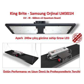  240w Original Samsung  Lm301h Bitki Yetiştirme Lambası